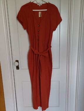NWT Madewell Linen Jumpsuit